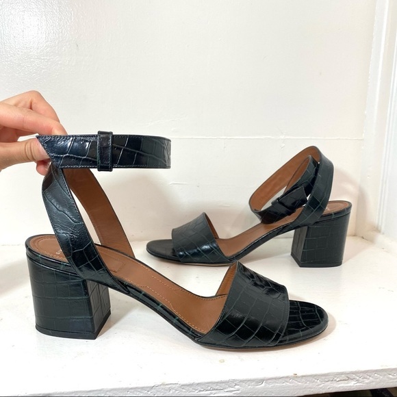 Givenchy Block Heel Ankle Wrap Sandals 40 - Picture 1 of 10